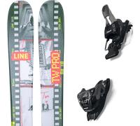 Pack ski." Line Tom Wallisch Pro Multi 26 + Fixations - Homme - Vert / Gris / Orange - taille 164 - modèle 2026