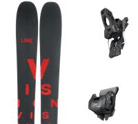 Pack ski freerando." Line Vision 118 24 + Fixations - Homme - Noir / Blanc / Rouge - taille 189 - modèle 2024