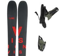 Pack ski freerando." Line Vision 118 24 + Fixations - Homme - Noir / Blanc / Rouge - taille 189 - modèle 2024