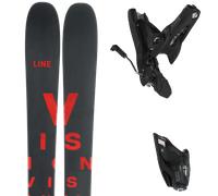 Pack ski freerando." Line Vision 118 24 + Fixations - Homme - Noir / Blanc / Rouge - taille 189 - modèle 2024