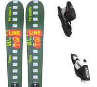 Pack ski." Line Wallisch Shorty Multi 26 + Fixations - Enfant - Vert / Orange - taille 129 - modèle 2026