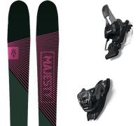 Pack ski." Majesty Adventure Gt Lady 91 26 + Fixations - Femme - Rose / Vert - taille 154 - modèle 2026