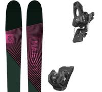Pack ski." Majesty Adventure Gt Lady 91 26 + Fixations - Femme - Rose / Vert - taille 172 - modèle 2026