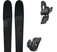 Pack ski." Majesty Adventure Gt Ti 91 26 + Fixations - Homme - Noir / Gris - taille 166 - modèle 2026