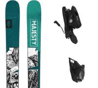 Pack ski all mountain - polyvalent." Majesty Dirty Bear Pro + Look Pivot 14 Gw B95 Forza 3.0 - Homme - Vert/Noir/Blanc - taille 166 - modèle 2024