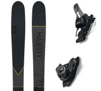 Pack ski." Majesty Havoc 90 Carbon Yellow/black 25 + Fixations - Homme - Noir / Jaune - taille 172 - modèle 2025