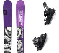 Pack ski." Majesty Vesper 25 + Fixations - Femme - Violet / Noir / Blanc - taille 150 - modèle 2025