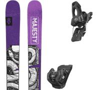 Pack ski." Majesty Vesper 25 + Fixations - Femme - Violet / Noir / Blanc - taille 160 - modèle 2025