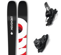 Pack ski." Movement Fly 90 Black/white/red 25 + Fixations - Homme - Noir / Blanc / Rouge - taille 170 - modèle 2025