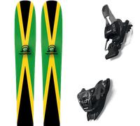 Pack ski." Movement Fly 92 Joystick Jamaica 26 + Fixations - Homme - Noir / Vert / Jaune - taille 176 - modèle 2026