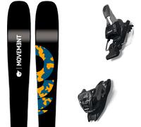 Pack ski." Movement Fly 95 24 + Fixations - Homme - Noir / Bleu / Orange - taille 178 - modèle 2024