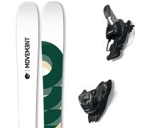 Pack ski." Movement Fly 95 W White/green 25 + Fixations - Femme - Blanc / Vert - taille 178 - modèle 2025