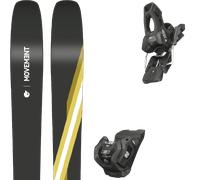 Pack ski." Movement Go 98 Ti 24 + Fixations - Homme - Noir / Jaune / Blanc - taille 170 - modèle 2024