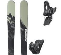 Pack ski de randonnée." Nordica Enforcer 88 Unlimited Sable Grey 24 + Fixations - Homme - Gris / Vert - taille 165 - modèle 2024