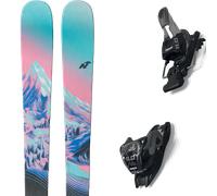 Pack ski." Nordica Santa Ana 82 Light Blue/coral/night Blue 26 + Fixations - Femme - Bleu / Noir / Rose - taille 161 - modèle 2026