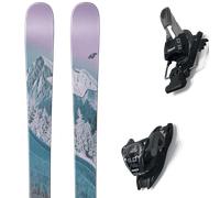 Pack ski." Nordica Santa Ana 92 25 + Fixations - Femme - Bleu / Violet / Noir - taille 173 - modèle 2025