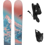 Pack ski." Nordica Santa Ana 97 Salmon/turquoise/navi 26 + Fixations - Femme - Orange / Bleu - taille 161 - modèle 2026