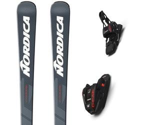 Pack ski." Nordica Spitfire Dc 68 Pro Grey Blue/white+comp12 Fdt 26 - Homme - Gris / Blanc / Rouge - taille 160 - modèle 2026