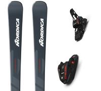 Pack ski." Nordica Spitfire Dc 74 Pro Grey Blue/white+comp12 Fdt 26 - Homme - Gris / Rouge / Blanc - taille 170 - modèle 2026