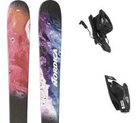 Pack ski." Nordica Unleashed 90 Oilslick/pink 26 + Fixations - Enfant - Noir / Multicolore - taille 160 - modèle 2026