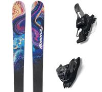 Pack ski." Nordica Unleashed 98 Ca Blue/orange 27 + Fixations - Homme - Noir / Multicolore - taille 186 - modèle 2027