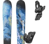 Pack ski." Nordica Unleashed 98 Ca Oilslick/blue 26 + Fixations - Homme - Noir / Bleu / Multicolore - taille 180 - modèle 2026