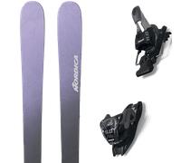 Pack ski." Nordica Unlimited 94 Violet/grey 25 + Fixations - Homme - Violet / Gris / Noir - taille 165 - modèle 2025