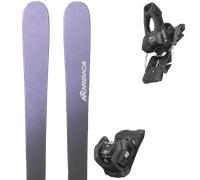 Pack ski." Nordica Unlimited 94 Violet/grey 25 + Fixations - Mixte - Violet / Gris / Noir - taille 179 - modèle 2025