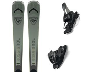 Pack ski." Rossignol Arcade 84 26 + Fixations - Homme - Noir / Vert - taille 184 - modèle 2026