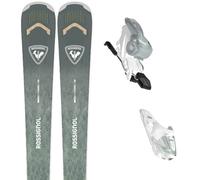 Pack ski." Rossignol Arcade W 82 Grey/almond + Xpress W 11 Gw White/almond 27 - Femme - Gris / Vert - taille 176 - modèle 2027