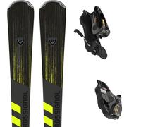 Pack ski." Rossignol Forza 50° V-cam + Nx 12 Konect Gw Black/gold 25 - Homme - Gris / Jaune - taille 157 - modèle 2025