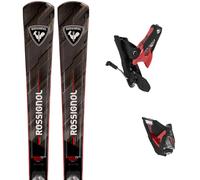 Pack ski." Rossignol Forza 70°+ti Master Blk/silver/red + Spx 14 Rockerace Gw Red Metal 27 - Homme - Noir / Gris - taille 173 - modèle 2027