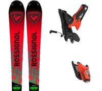 Pack ski." Rossignol Hero Athlete Fis Sl Factory 165 R22 + Spx 15 Rockerace Hot Red 26 - Homme - Noir / Rouge - taille 165 - modèle 2026