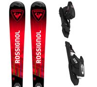 Pack ski." Rossignol Hero Jr 100-140 Kid-x + Kid 4 Gw B76 Black 25 - Enfant - Gris / Rouge - taille 100 - modèle 2025