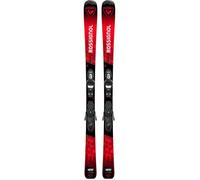 Skis Rossignol Hero On Piste 100 -140 + fixations KID 4 GW B76 noir mat rouge junior - 110