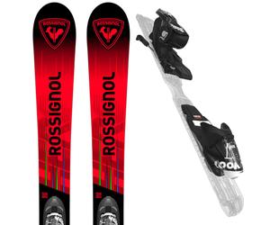 Pack ski." Rossignol Hero Jr Multi-event + Xpress 7 Gw Black 26 - Enfant - Rouge / Noir - taille 130 - modèle 2026