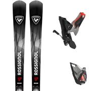 Pack ski." Rossignol Hero Master Lt R22 Black/grey + Spx 14 Rockerace Gw 27 - Homme - Noir / Gris / Blanc - taille 173 - modèle 2027