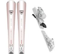 Pack ski." Rossignol Nova 2 Rose Gold + Xpress W 10 Gw B83 27 - Femme - Rose / Blanc - taille 154 - modèle 2027