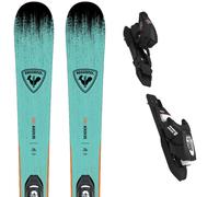 Pack ski." Rossignol Sender Jr Turquoise/pink/black + Kid 4 Gw Black 26 - Enfant - Bleu - taille 104 - modèle 2026