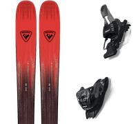 Pack ski." Rossignol Soul 92 Black/red 27 + Fixations - Homme - Rouge / Noir - taille 166 - modèle 2027