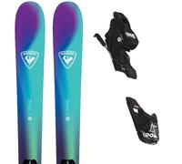 Pack ski." Rossignol Trixie Pro Purple/blue + Xpress 10 Gw Black 25 - Enfant - Bleu / Vert / Violet - taille 138 - modèle 2025
