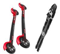 Pack ski roue." Kv+ Rollerski Arrow Skate Carbon 25 + Fixations - Mixte - Rouge / Noir - taille Unique - modèle 2025