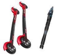 Pack ski roue." Kv+ Rollerski Arrow Skate Slow Carbon 26 + Fixations - Mixte - Rouge / Noir - taille Unique - modèle 2026