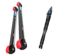 Pack ski roue." Kv+ Rollerski Launch Pro Cl 70 26 + Fixations - Mixte - Noir - taille Unique - modèle 2026