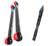 Pack ski roue." Kv+ Rollerski Launch Pro Cl 70 Slow 26 + Fixations - Mixte - Noir - taille Unique - modèle 2026