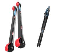 Pack ski roue." Kv+ Rollerski Launch Pro Cl 73 Slow 26 + Fixations - Mixte - Noir / Rouge - taille Unique - modèle 2026
