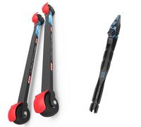Pack ski roue." Kv+ Rollerski Launch Pro Classic 70 Cm Standard Wheels 24 + Fixations - Mixte - Noir - taille Unique - modèle 2024