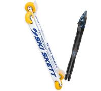 Pack ski roue." Ski Skett Sport Skate Pv 25 + Fixations - Mixte - Blanc / Bleu - taille Unique - modèle 2025