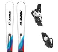 Pack ski." Salomon Addikt White/neonbl/red + E Mi12 Gw Wht/black/black 26 - Homme - Blanc / Bleu - taille 170 - modèle 2026