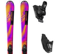 Pack ski." Salomon Lux Jr S + C5 Gw J75 Rhodamine Red/saffron/black 26 - Enfant - Violet / Orange / Rose - taille 100 - modèle 2026